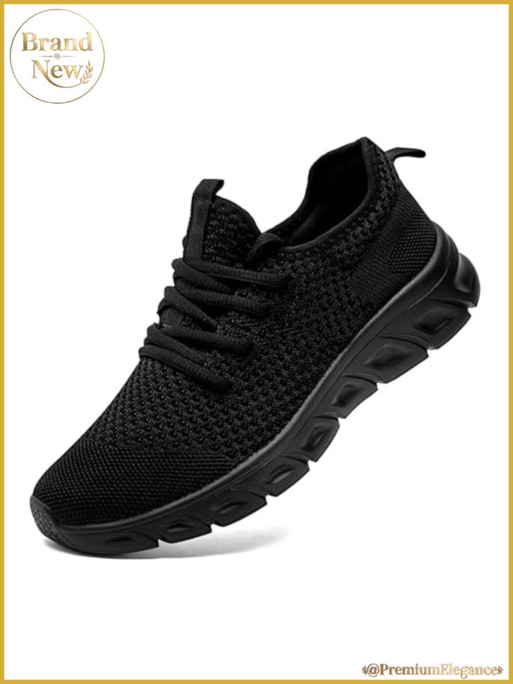 Breathable Mesh Lace-Up Running Shoes Non-Slip EVA Sole Gym Sneakers